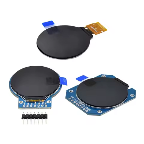 1.28inch TFT LCD Display Module Round RGB 240*240 GC9A01 Driver 4 Wire SPI Interface 240x240 Resolut
