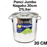 30cm Stainless Steel Stock Pot • Nagako Jumbo Pot