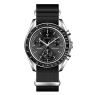 CADISEN New Mens Watches Luxury Quartz Wrist Watch For Men Sapphire AR Coated Crystal Canvas VK68 Sp