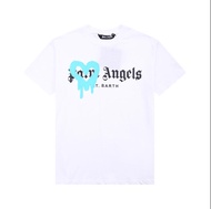 NEW Palm Angels 21SS Letter Logo Short Sleeve Round Neck Men Women T-shirt, Unisex, Lovers, Couple Style, Cotton, Boyfriend Gift