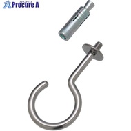 水本 ステンレス 吊りフック(ブネジ)(カットアンカー付) 線径6mm QH-6W 1個 ■▼154-2765 【送料都度見積】