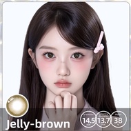 Daily contacts lens [Brown Series] Mrs.H Contact Lens Power(0.00~-6.00) 1Pair(2Pcs) Natural Brown Co