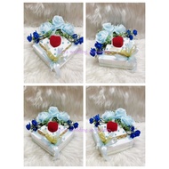 Gubahan bekas cincin risik/tunang/nikah ( single ring box)