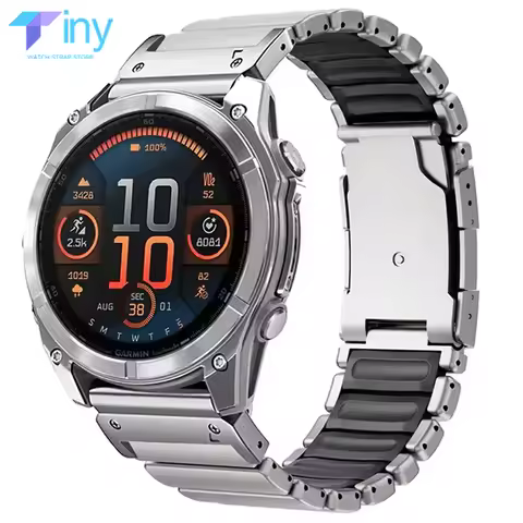 26mm Titanium Band for Garmin Watch Fenix 8 7X Pro Tactix 7 EPIX Pro 51mm Bracelet Enduro 3 2X Insti