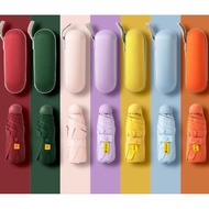 Mini anti-uv umbrella, folding umbrella, plain umbrella, FREE POUCH