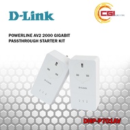 D-Link DHP-P701AV Powerline AV2 2000 Gigabit Passthrough Starter Kit (1 Pair)