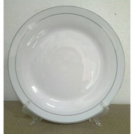 9.5'' concave plate 9.5'' ceramic plate gold list plate