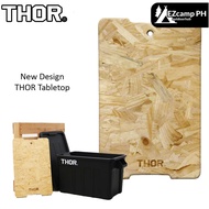 THOR Wood Desktop Wood Plank for 53L and 75L Lid Storage Box Camping Desk Wood Table Top Woodtop
