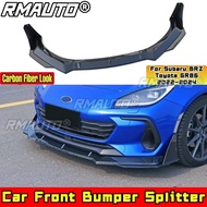 BRZ GR86  Front Bumper Cover Glossy Black Front Bumper Diffuser DC Style For Subaru BRZ Toyota GR86 
