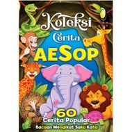 Buku Koleksi Cerita Aesop 60 cerita dalam 1 buku kanak² remaja fiksyen bahasa malaysia