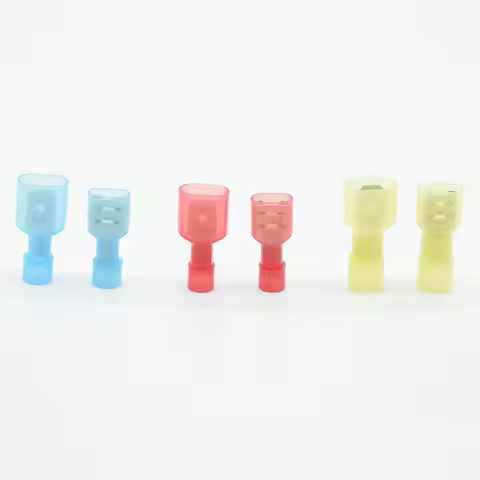 20pcs FDFN1.25-250/2-250/5.5-250+MDFN1.25-250 Red blue NYLON Male Female male electric wire connecti