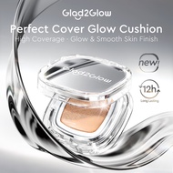 【KOL】Glad2Glow Perfect Glow Cover Cushion Foundation Full Coverage Glowing Finish Glass Makeup