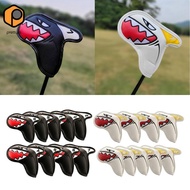 prettyia 9pcs Household Golf Iron Head Cover, Golf Club Head Cover Golf Head Protection Cover Durabl