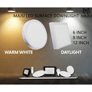 MAJU LED SURFACE DOWNLIGHT / LAMPU LED CEILING /6" 9w /8"12w / 12"24w (ROUND/SQUARE)