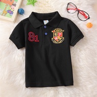 Kids T Shirt Boy Polo Shirt Ang mga pang-itaas na pambata ay nagsusuot ng baby shirts Lapel na tempe