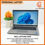 DELL LATITUDE 5420 INTEL CORE I5-1135G7 8GB RAM 256GB NVME SSD USED LAPTOP REFURBISHED NOTEBOOK (USE