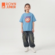 [8.8] Rown Junior Oversized Boxy T-Shirt || Amigo Blue Tale Oversized T-Shirt