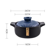 Healthy Ceramic Casserole Pots High Temperature Resistant Stockpot Stew Pot Clay Soup Pot Ceramic Sand Pot Periuk Tanah 2.2L/2.9L/4.2L/4.8L/5.5L/6.5L