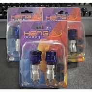 Stainless Steel Handlebar End Gear Head H-4 Titanium Color CNC Work Heng Screw Shop