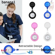 BANA Pocket Watch Silicone Quartz Clock Clip-on Fob Watch