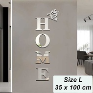 Home 3D Mirror Wall Sticker Acrylic - INU157