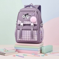 Icon Combo High School School Bag with Compatible Motif, Free Bonus Kuromi Girls, Latest Package for