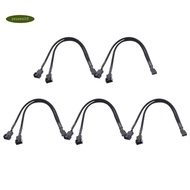4-Pin PWM Fan Splitter Hub Cable forMotherboard andCPU PC Case Fan Extension Adapter Y Splitter Cabl