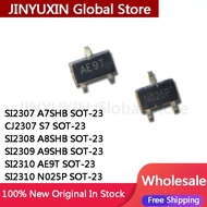 5Pcs SI2307 A7SHB CJ2307 S7 SI2308 A8SHB SI2309 A9SHB SI2310 AE9T SI2310 N025P SOT-23 Stock Wholesal