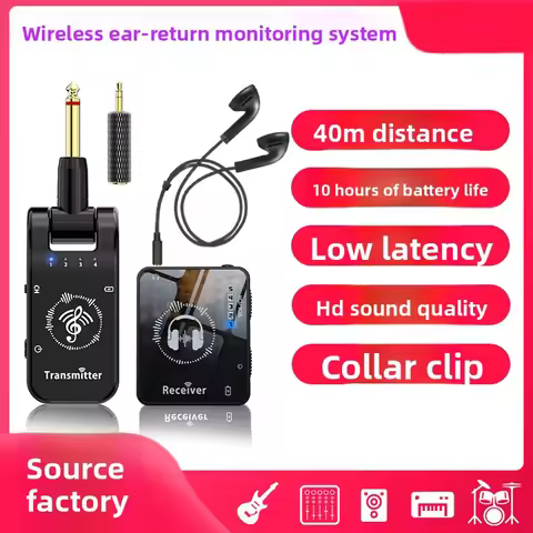 SM-2 Wireless IEM System (1-to-1) - Compact Transmitter & Receiver Kit for Live Performance