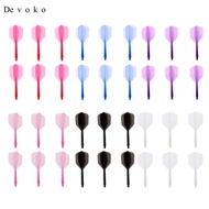 [Devoko] 6 Pieces Durable ABS Plastic Dart Shafts and Dart Flights for 2BA Thread Dart Barrels