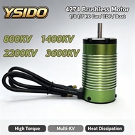 YSIDO 4274 800KV 1400KV 2200KV 3600KV Brushless Motor for RC ARRMA TRAXXAS EDF Boat 1/8 1/7 Car Mons