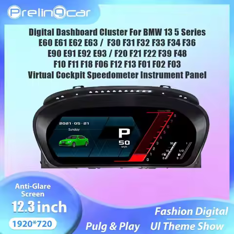 LCD Digital Dashboard For BMW F10 F11 F18 F06 F12 13 01 02 03 F20 F39 F48 F30 34 F36 E90 91 92 E60 N