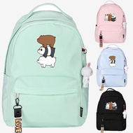 We Bare Bears Cartoon Animation Nylon Backpack Student Backpack