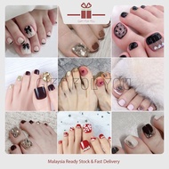 24pcs JZ DIY Toe Nails Art Nails