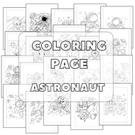 Printable Download Coloring Page. 30 page A4 Size.
