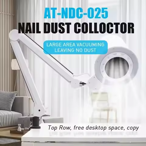 4BLANC Professional OEM Two-in-One Nail Dust Collector with Shadowless Lamp for Nail Salons Client L