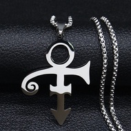 RIP Memorial Symbol Love Logo Steampunk Stainless Steel Necklace Women The Minimalism Artist Love Sy