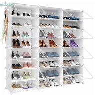 NICKOLAS Shoe Organizer, Extra Large Space Saver Shoe Storage Cabinet, Easy To Assemble Stackable Expandable Detachable Shoe Shelves Hallway
