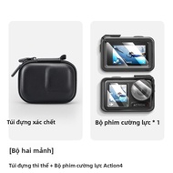 HAISENLE | Vỏ Bảo Vệ Chống Sốc Cho DJI Action5Pro/4/3 & GoPro13 Có Nắp Che Ống Kính Chống Xước