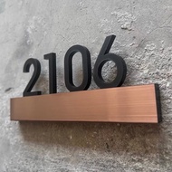 Customised Unit Sign door sign/unit number signage Customised Door Unit House Numbers Plaques Unit N