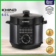 【NEW】 KHIND PC6100 ELECTRIC PRESSURE COOKER 6L NON-STICK POT PERIUK TEKANAN TINGGI STEAMER 气压锅 butterfly philips