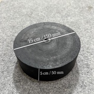 150x50 bearing rubber | 150mm diameter brick, 50mm thick, custom hole