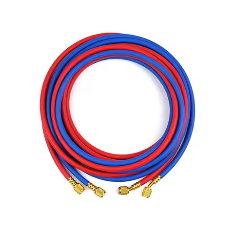16ft / 5meters 1/4" SAE R12 R134a R-410a Refrigerant Charging Hose for Cars Air Conditioning System 