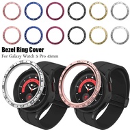 Watch Bezel for Samsung Galaxy Watch 5 Pro 45mm Ring Bezel Adhesive Cover Anti Scratch Case Smart Wa