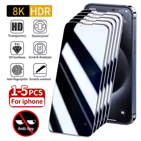 1-5PCS Privacy Phone Temered Glass For iPhone 17 Pro Max 17 Pro 17 Anti-Scratch For iPhone Air Scree