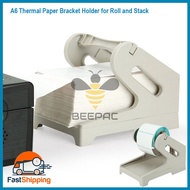 Thermal Printer Bracket Holder Thermal Paper Bracket Thermal Sticker Bracket for A6 Roll and Stack