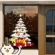 [Taiwan Shipment] High-Quality Christmas Window Grilles Static Stickers Flat Stickers with Simple Op
