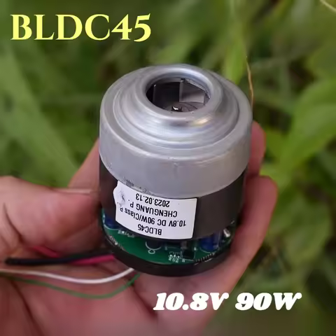 1pc BLDC45 Miniature Three-Phase Brushless Motor 10.8V 12V 90W High-Speed Turbine Fan for Vacuum Cle