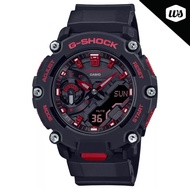 Casio G-Shock Carbon Core Guard Structure Black and Fiery Red Series Watch GA2200BNR-1A GA-2200BNR-1A