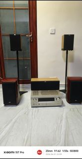 KEF XQ20 書架喇叭 + Denon AV擴音機 + JBL環繞聲喇叭
